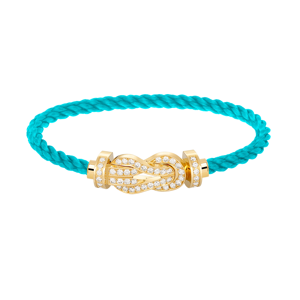 ¡®Loco¡¯CHANCE LARGE 8 FIGURE BUCKLE FULLDIAMOND BRACELET GOLD