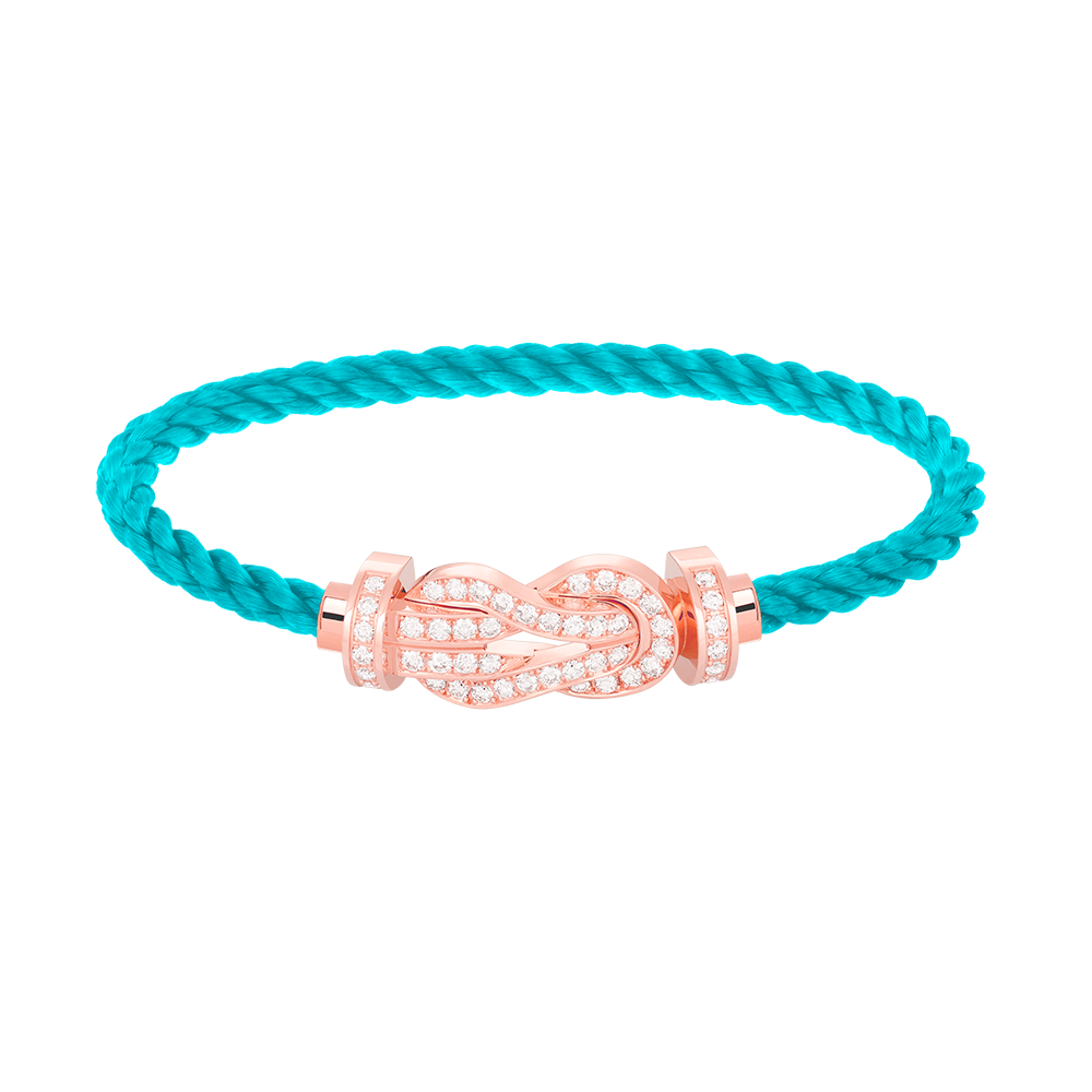 ¡®Loco¡¯CHANCE LARGE 8 FIGURE BUCKLE FULL DIAMOND BRACELET ROSE GOLD