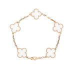 [Loco]New CLOVER 5 MOTIF ROCK CRYSTAL BRACELET