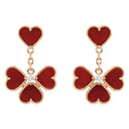 ¡®Loco¡¯SWEET CLOVER CARNELIAN EARRINGS