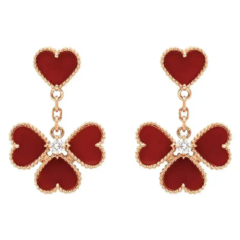 ¡®Loco¡¯SWEET CLOVER CARNELIAN EARRINGS