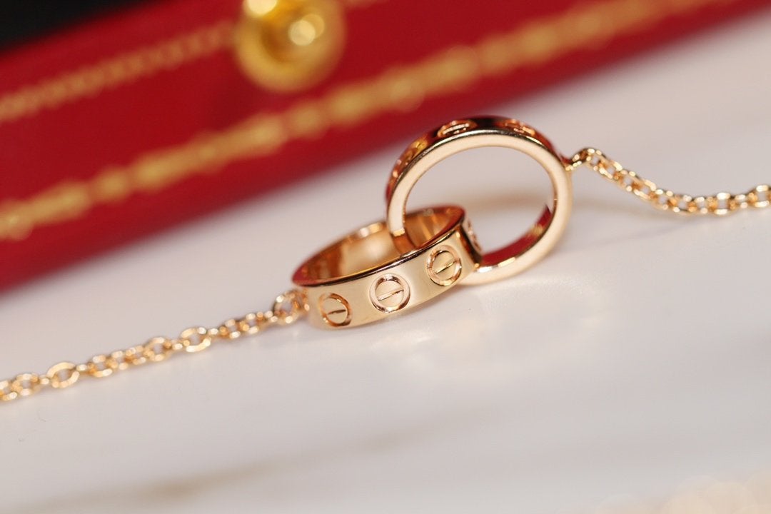 ¡®Loco¡¯LOVE NECKLACE PINK GOLD AND SILVER