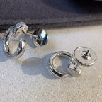 ¡®Loco¡¯JUSTE EARRINGS SILVER DIAMONDS