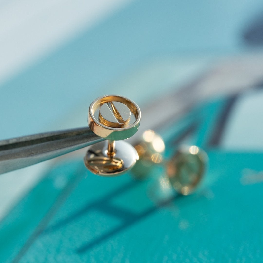 ¡®Loco¡¯LOVE EARRINGS PINK GOLD 10MM