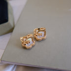 ¡®Loco¡¯LUCKY PINK GOLD WHITE MOP EARRINGS