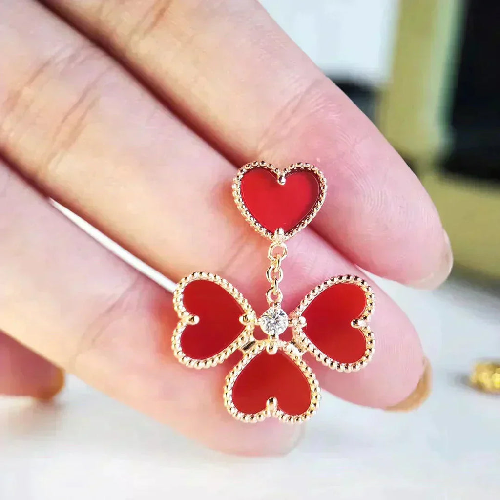 ¡®Loco¡¯SWEET CLOVER CARNELIAN EARRINGS