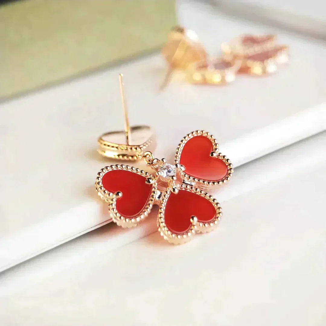 ¡®Loco¡¯SWEET CLOVER CARNELIAN EARRINGS