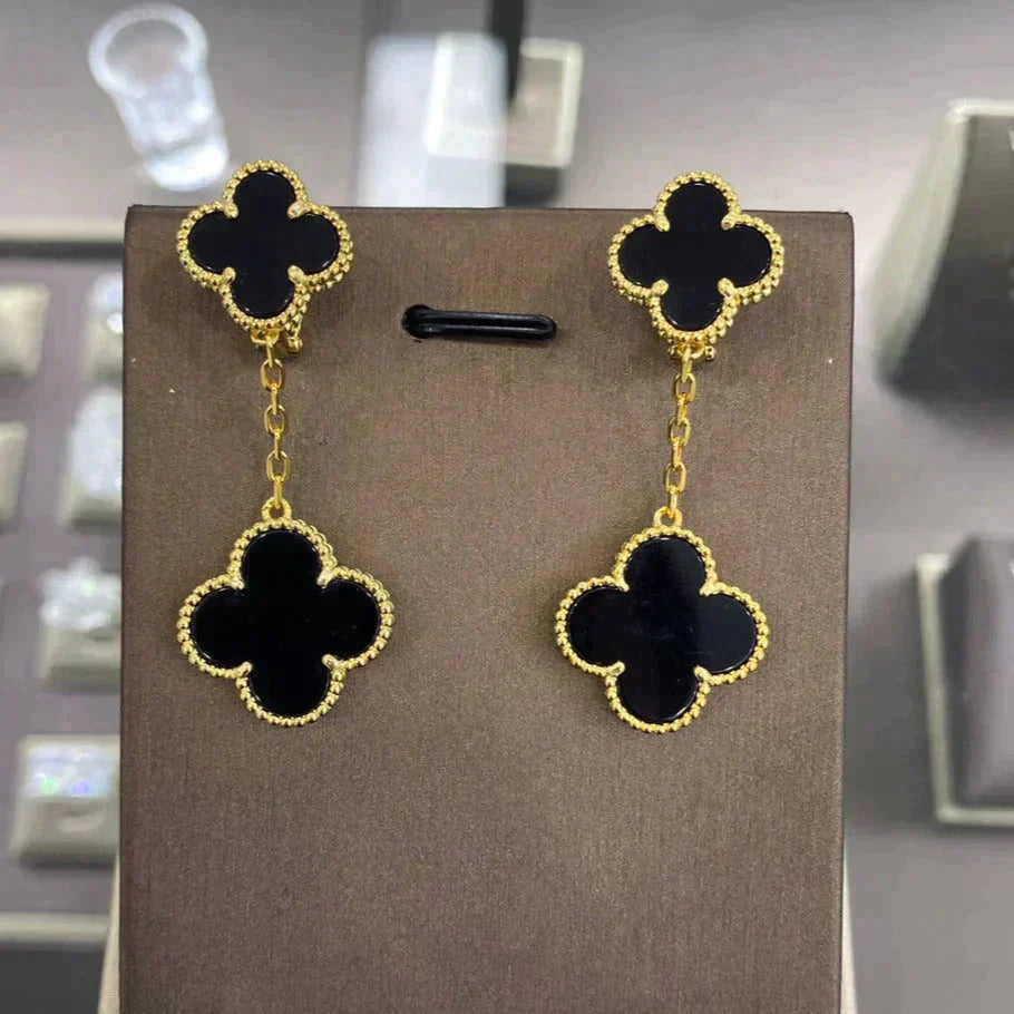 ¡®Loco¡¯CLOVER 2 MOTIFS  EARRINGS (MULTIPLE CHOICESC
