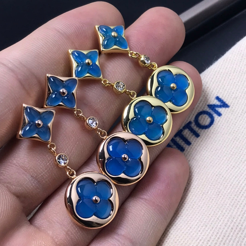 ¡®Loco¡¯STAR AND SUN AGATE DIAMOND EARRINGS