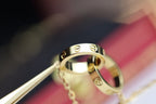 ¡®Loco¡¯LOVE NECKLACE DOUBLE RING GOLD