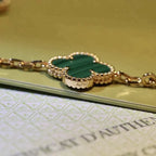 [Loco]New  CLOVER 5 MOTIF MALACHITE BRACELET COLLECTION