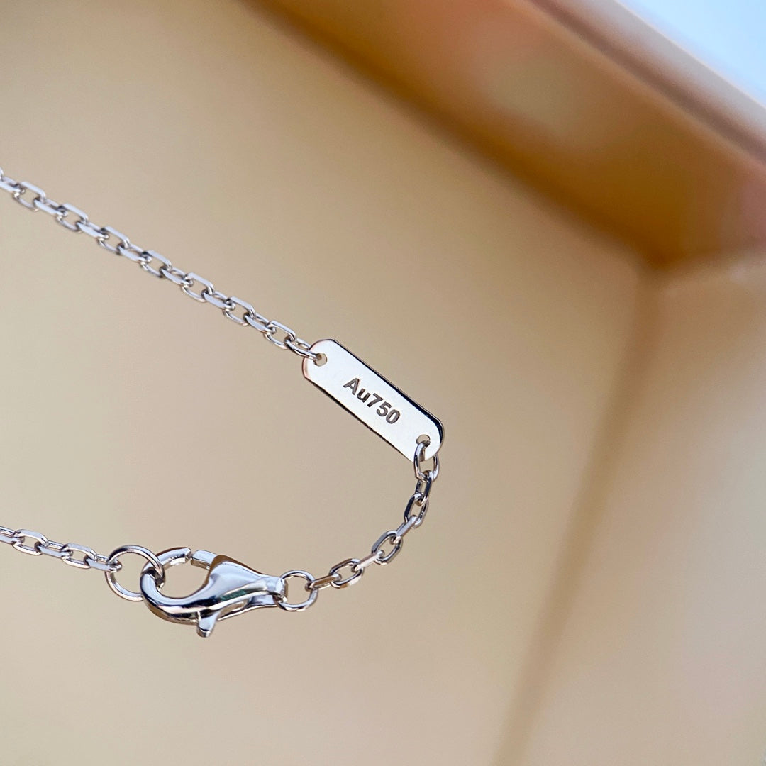 ¡®Loco¡¯CLOVER DIAMOND NECKLACE SILVER