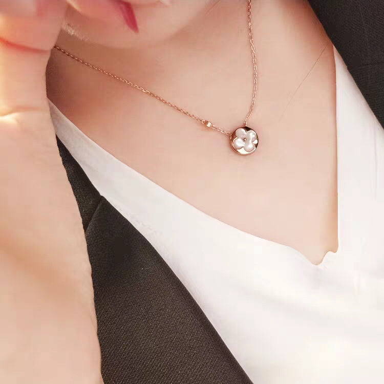 ¡®Loco¡¯SUN MOP GOLD 1 DIAMOND NECKLACE