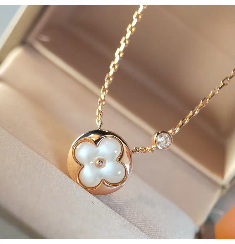 ¡®Loco¡¯SUN MOP GOLD 1 DIAMOND NECKLACE