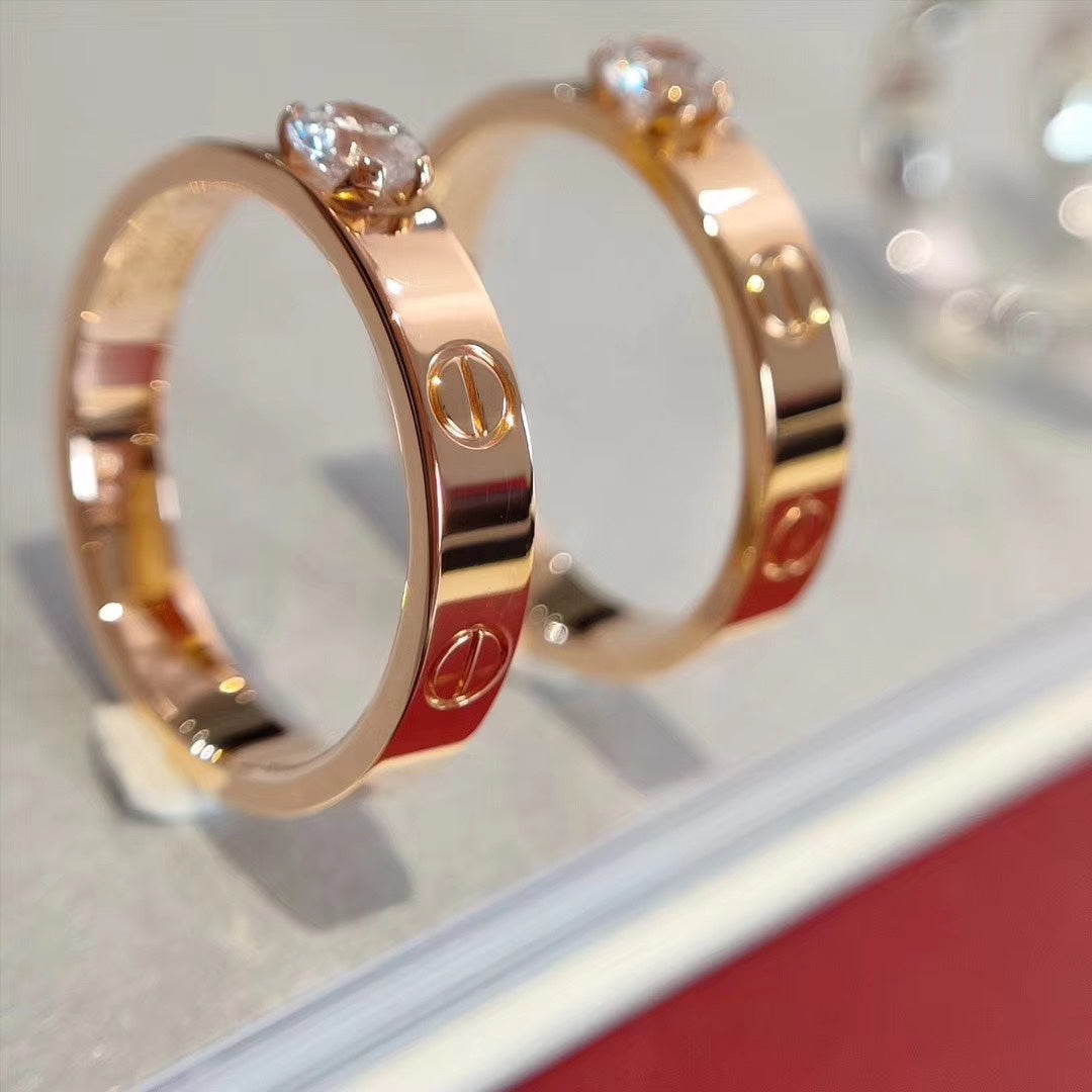 ¡®Loco¡¯LOVE RING 3.6MM 1 BIG DIAMOND