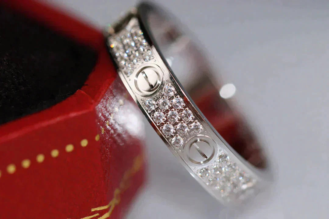¡®Loco¡¯LOVE RING 3.6MM DIAMOND PAVED