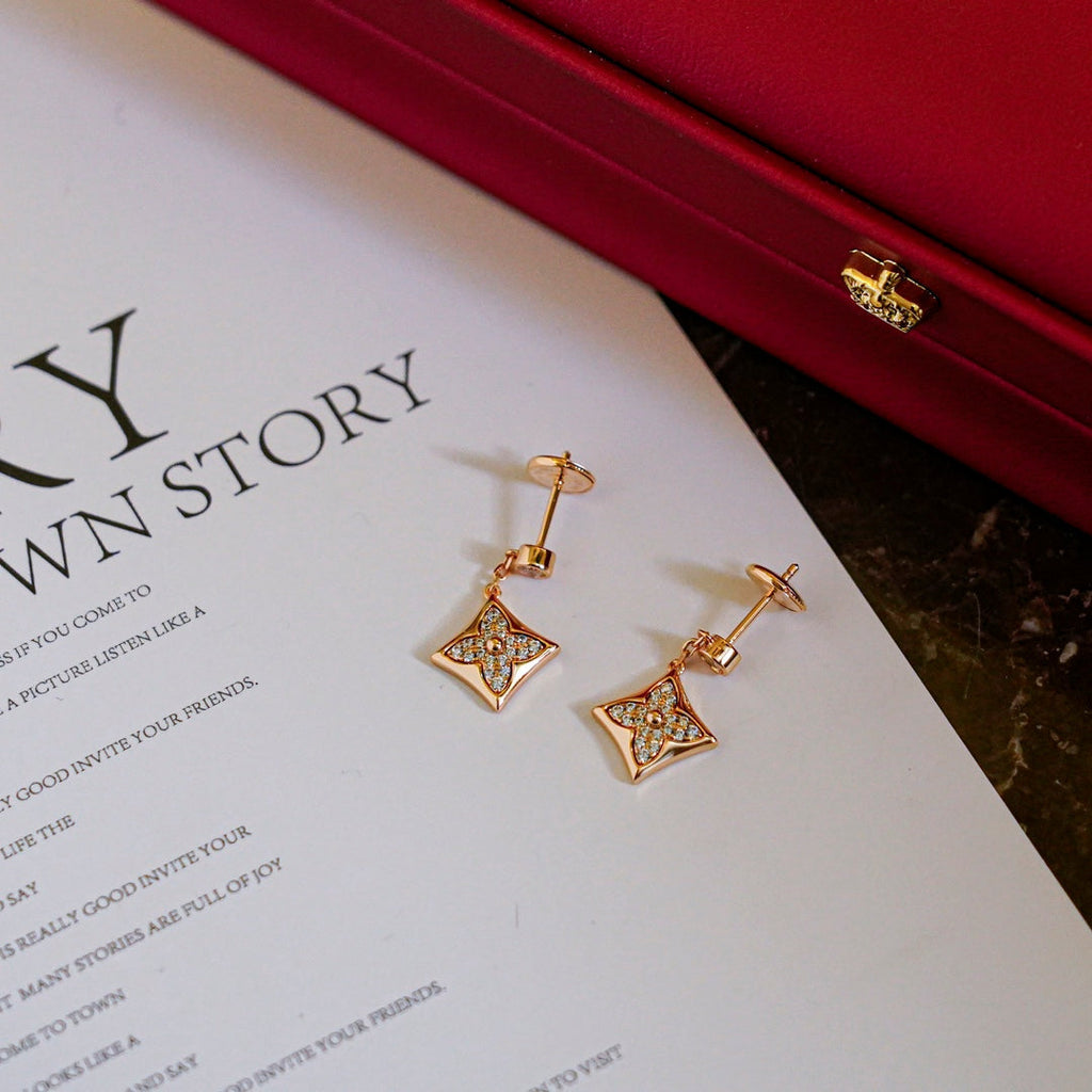 ¡®Loco¡¯STAR DIAMONDS EARRINGS GOLD