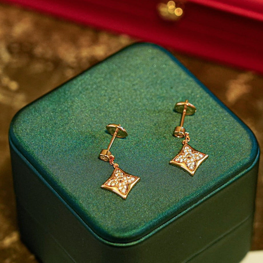 ¡®Loco¡¯STAR DIAMONDS EARRINGS GOLD