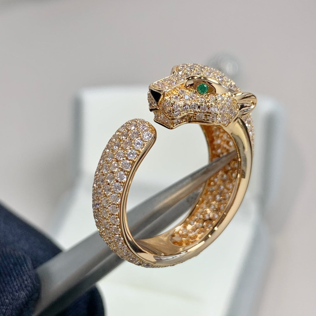 ¡®Loco¡¯PANTHERE PINK GOLD DIAMOND RING