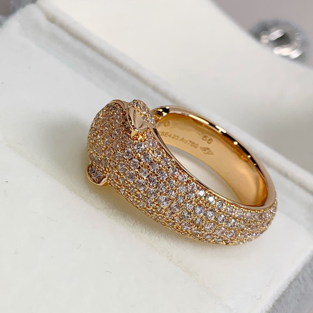 ¡®Loco¡¯PANTHERE PINK GOLD DIAMOND RING