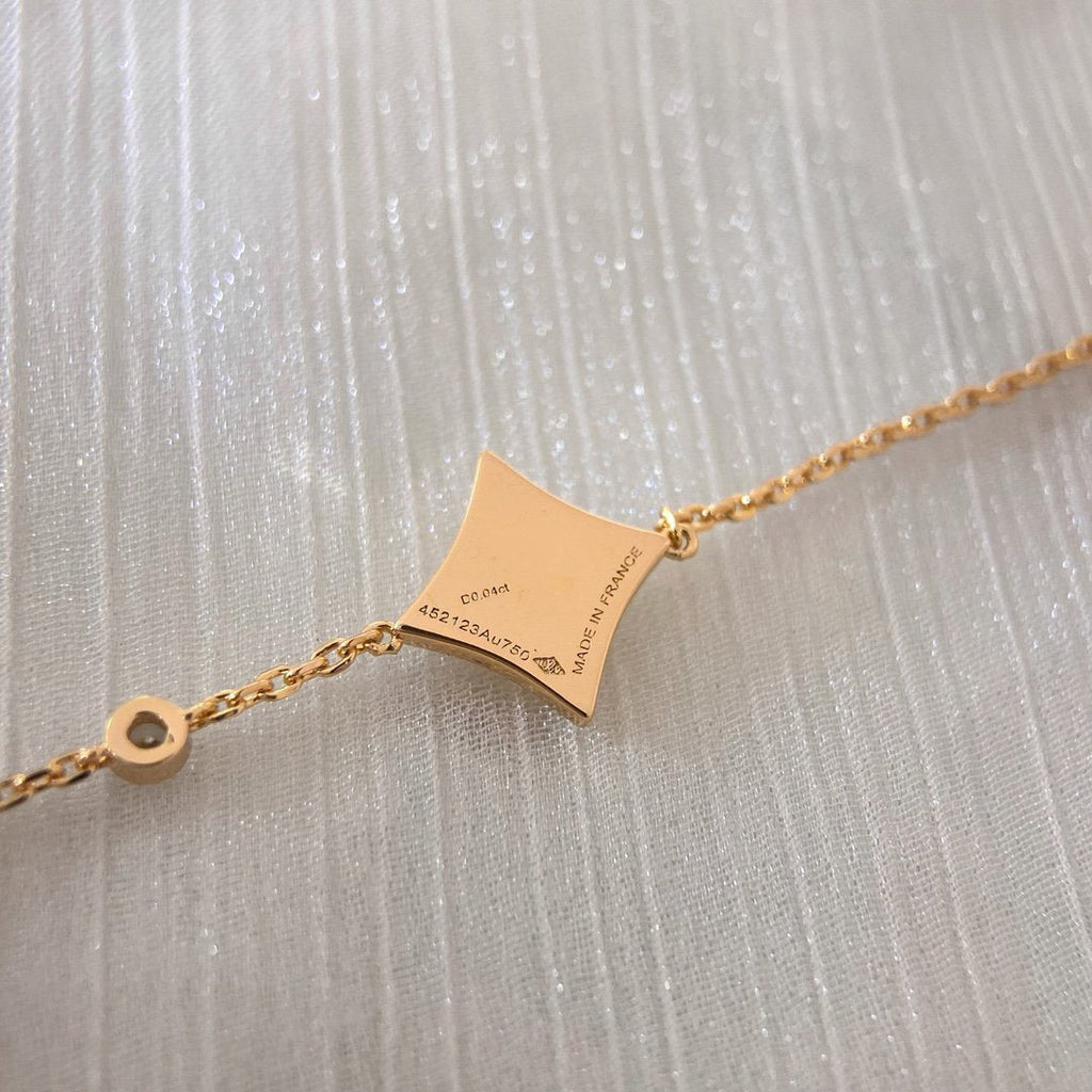 ¡®Loco¡¯COLOR STAR CARNELIAN PINK GOLD DIAMOND BRACELET