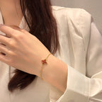 ¡®Loco¡¯COLOR STAR CARNELIAN PINK GOLD DIAMOND BRACELET