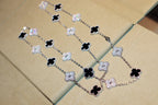 ¡®Loco¡¯CLOVER 20 MOTIFS ONYX DIAMOND SILVER