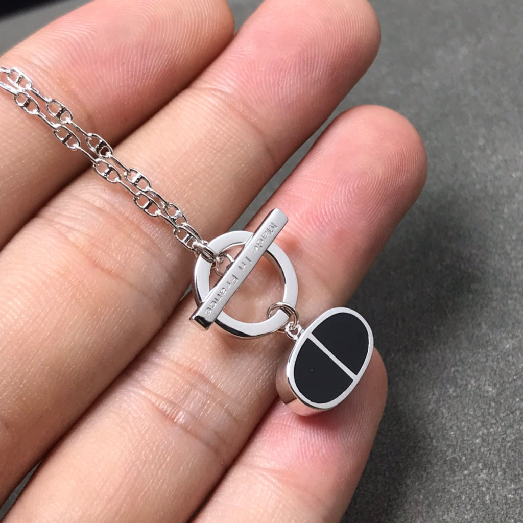 ¡®Loco¡¯CHAINE VERSO BLACK CERAMIC  NECKLACE
