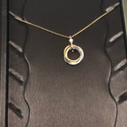 ¡®Loco¡¯TRINITY SILVER GOLD PINK GOLD NECKLACE