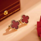 ¡®Loco¡¯CLOVER MEDIUM 1 MOTIFS CARNELIAN  EARRINGS