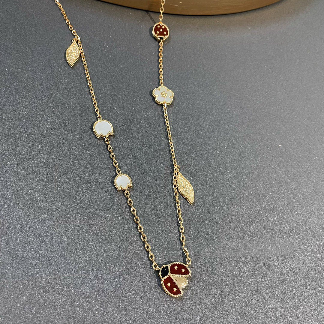 ¡®Loco¡¯LUCKY SPRING 15 MOTIFS GOLD NECKLACE