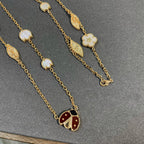¡®Loco¡¯LUCKY SPRING 15 MOTIFS GOLD NECKLACE