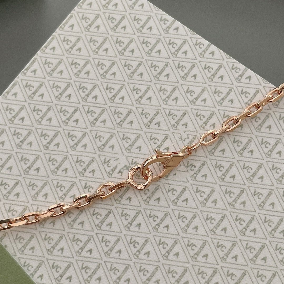 ¡®Loco¡¯LUCKY SPRING 15 MOTIFS ROSE GOLD NECKLACE