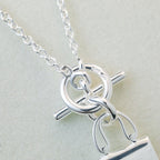¡®Loco¡¯POP H PEDANT SILVER NECKLACE