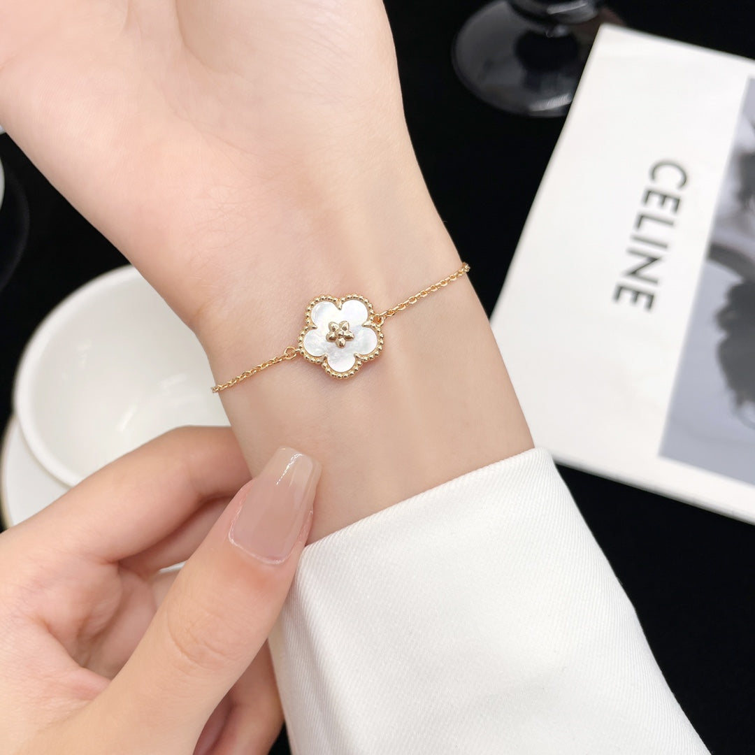 ¡®Loco¡¯LUCKY SPRING ROSE GOLD MOP BRACELET