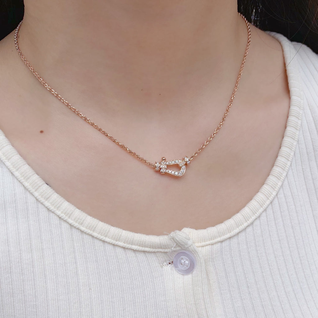 ¡®Loco¡¯FORCE 10 PINK GOLD DIAMOND NECKLACE