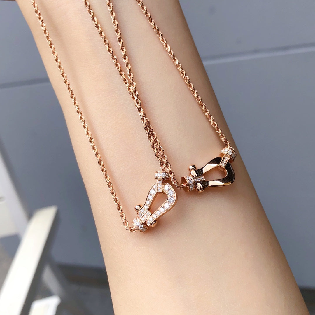 ¡®Loco¡¯FORCE 10 PINK GOLD DIAMOND NECKLACE