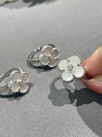 ¡®Loco¡¯CLOVER SILVER MOP DIAMOND RING