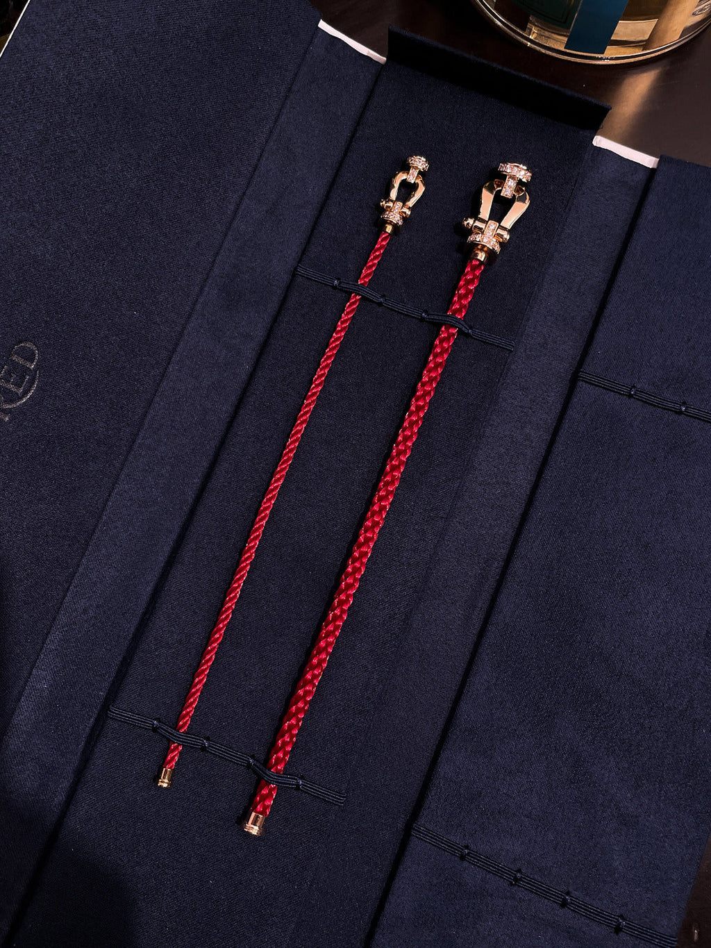 ¡®Loco¡¯FORCE 10 HALF DIAMOND PINK GOLD RED CORDERI LARGE AND MEDIUM MODEL