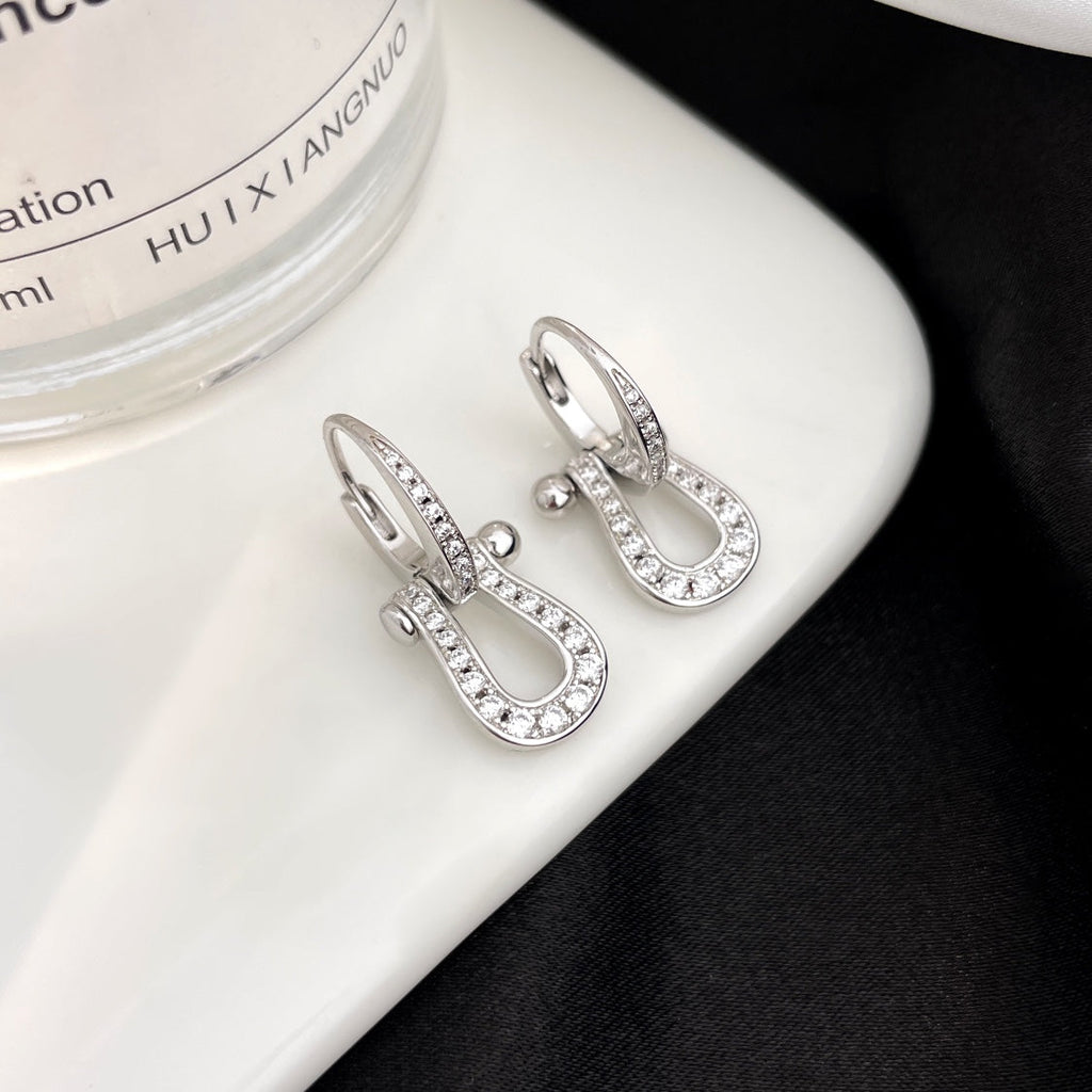 ¡®Loco¡¯FORCE 10 FULL DIAMOND DROP EARRINGS MEDIUM MODEL
