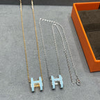 ¡®Loco¡¯POP H SKY BLUE NECKLACE