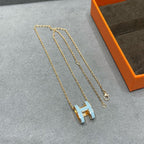 ¡®Loco¡¯POP H SKY BLUE NECKLACE