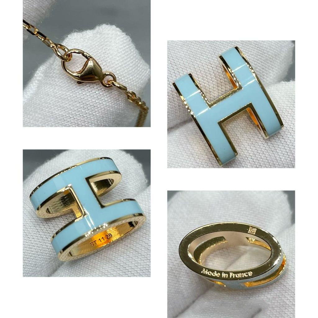 ¡®Loco¡¯POP H SKY BLUE NECKLACE