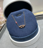 ¡®Loco¡¯FORCE 10 DIAMOND CHAIN LINK PINK GOLD BRACELET