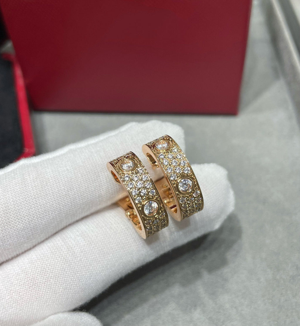 ¡®Loco¡¯LOVE 5.5MM DIAMOND PAVED EARRINGS