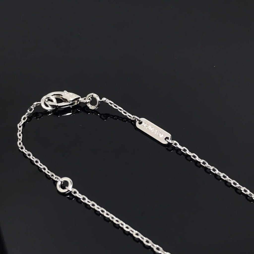 ¡®Loco¡¯CLOVER PIETERSITE SILVER LONG NECKLACE
