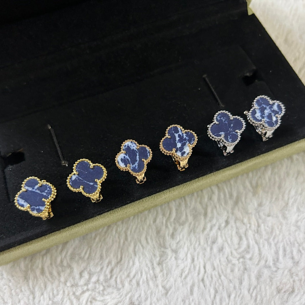 ¡®Loco¡¯CLOVER PIETERSITE MEDIUM STUD EARRINGS