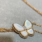 ¡®Loco¡¯BUTTERFLY MOP DIAMOND NECKLACE
