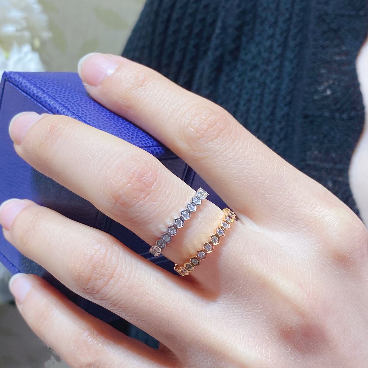 ¡®Loco¡¯BEE LOVE DIAMOND PAVED SMALL RING