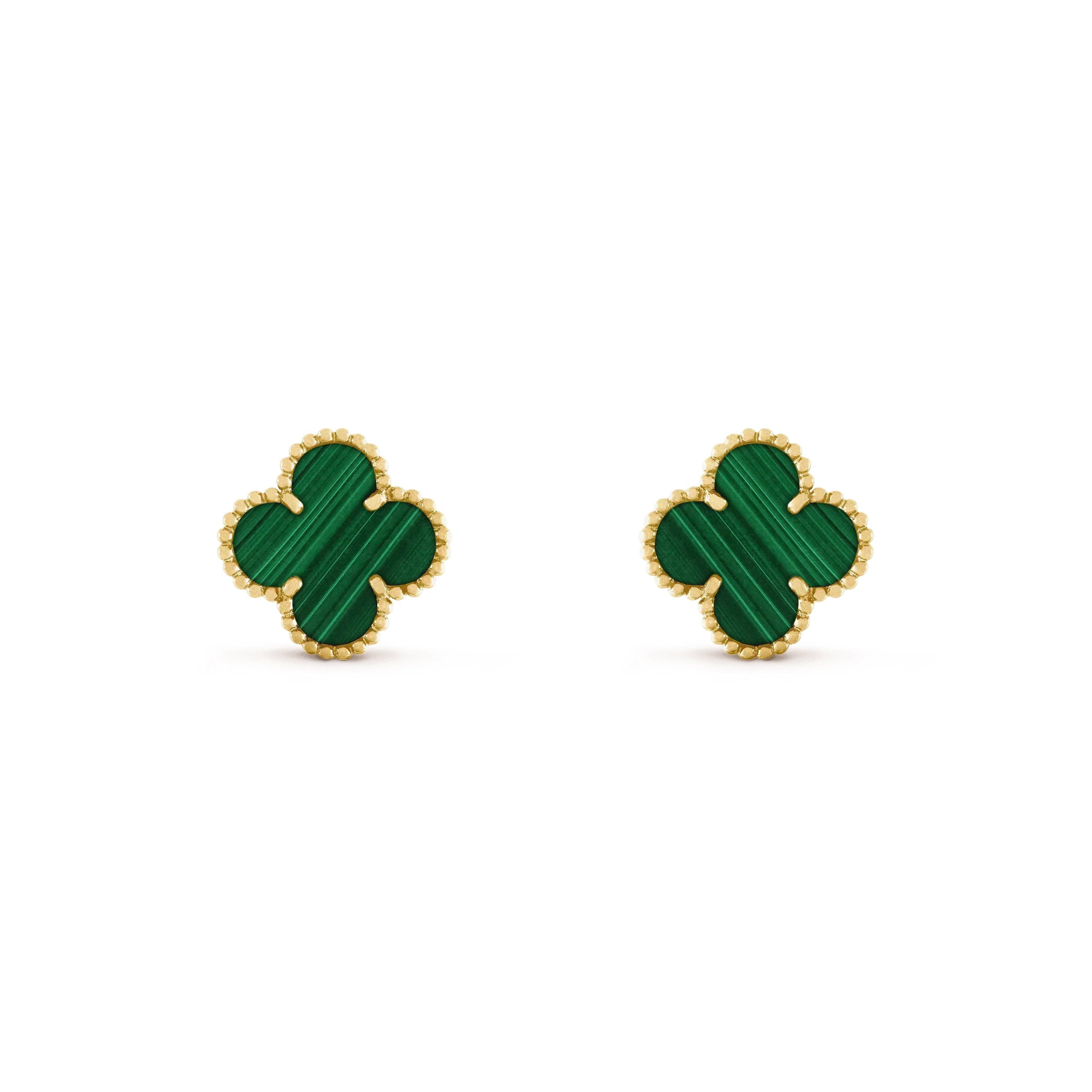 ¡®Loco¡¯CLOVER MEDIUM 1 MOTIFS MALACHITE  EARRINGS